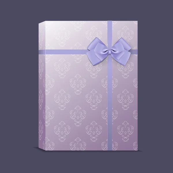 Caja Regalo Vectorial Con Cinta Lazo — Archivo Imágenes Vectoriales