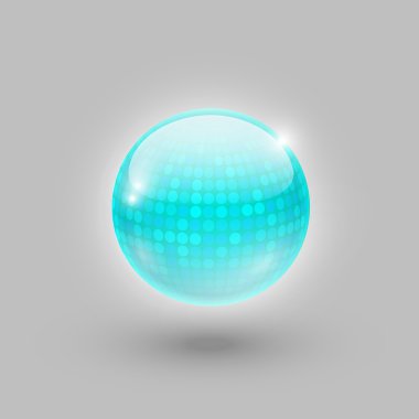 Disco ball. Vector icon. clipart