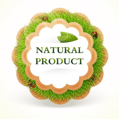 Vector icon for healing food. Natural product clipart