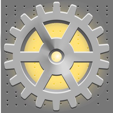 Vector Cogwheel. Gear System clipart