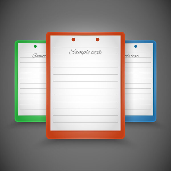 Bloc Notas Diseño Vectores — Vector de stock