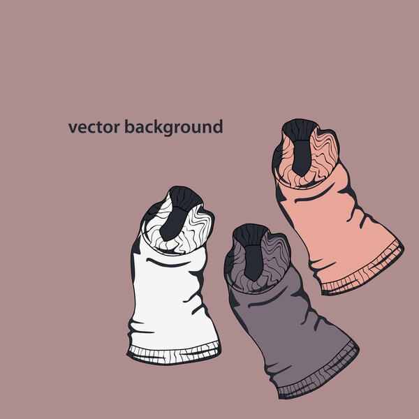 Vector illustration of women's t-shirts.