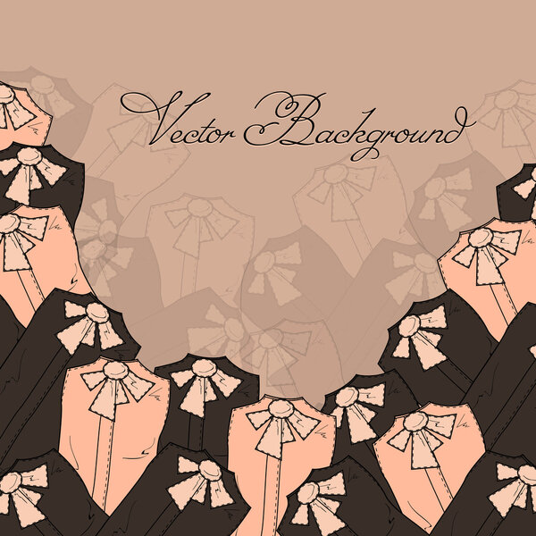 Vector background with blouses.
