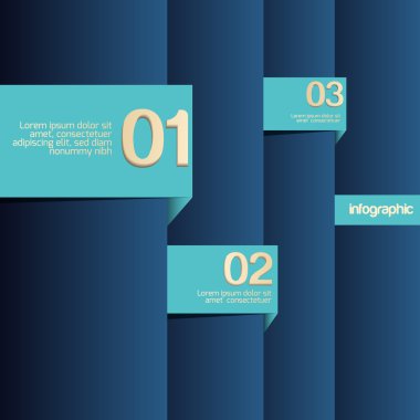 Vector blue background with numbers. clipart