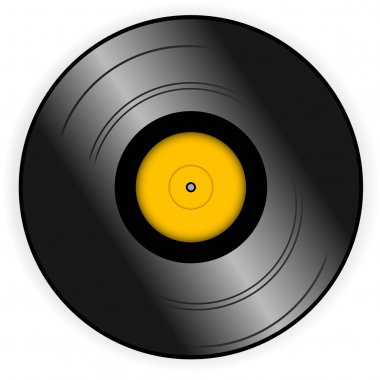 Vinyl record - vektör çizim