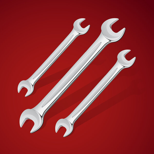 Vector hand wrench tools or spanners