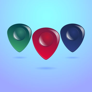 Guitar pick vektör bohça