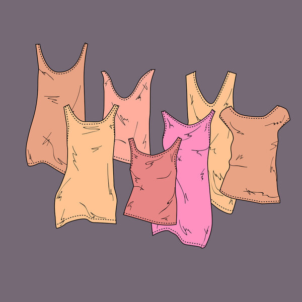 Фон с различными футболками
.