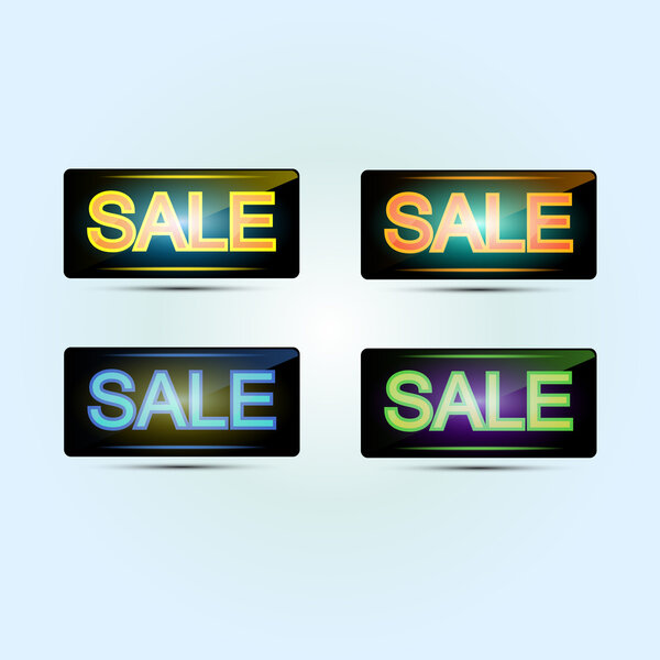 Sale banners. Vector illustration.