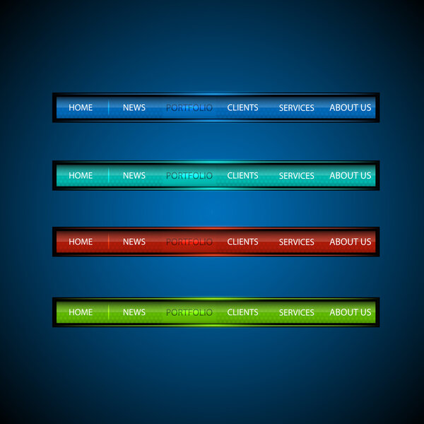 Кнопки дизайна сайта, векторный дизайн
