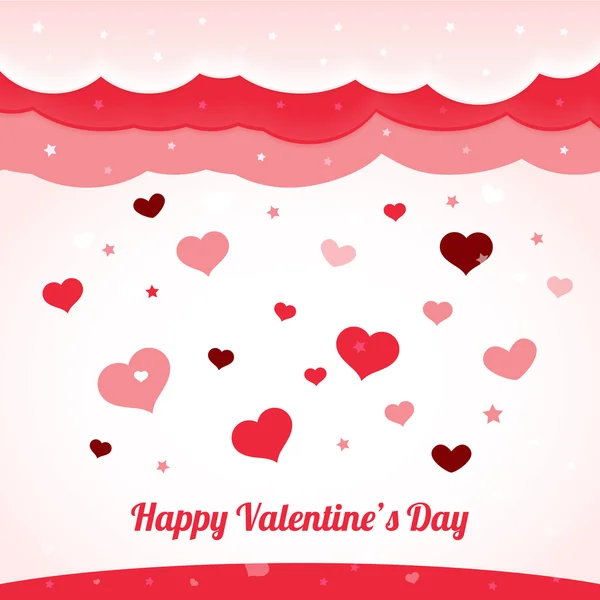 Vector Valentine Achtergrond Met Hart — Stockvector