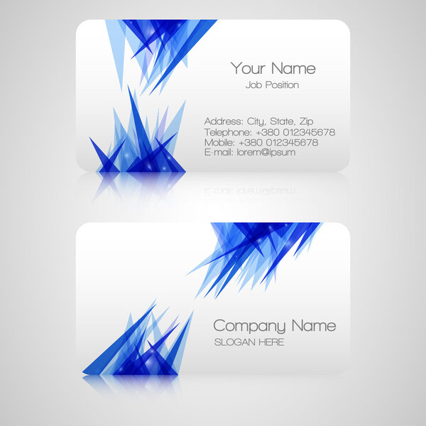 Vector business card , elements for design.