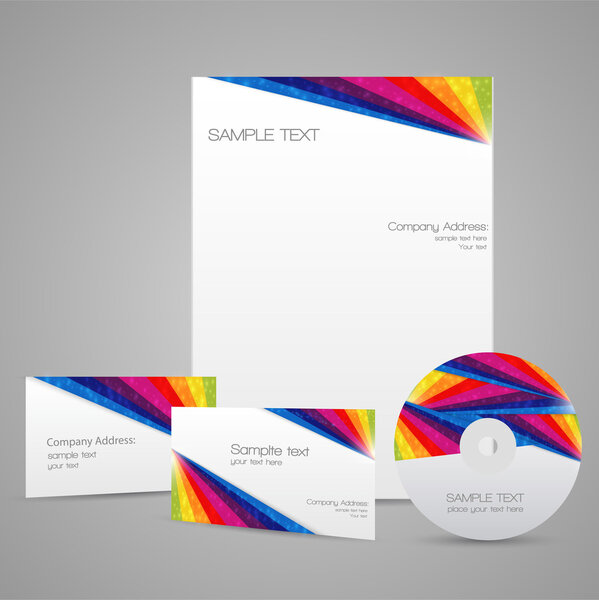 Floral Corporate Template Vector