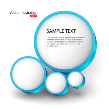 Vector background with abstract bubble. clipart