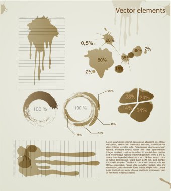 Infographic vektör öğeleri kümesi