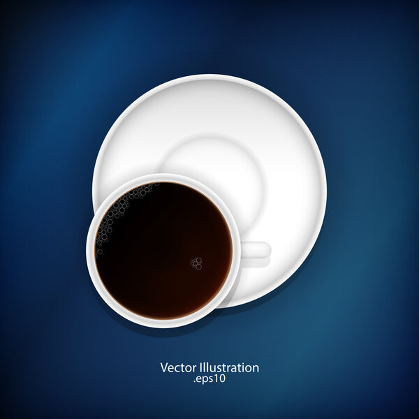Cup of tea. Vector illustration.