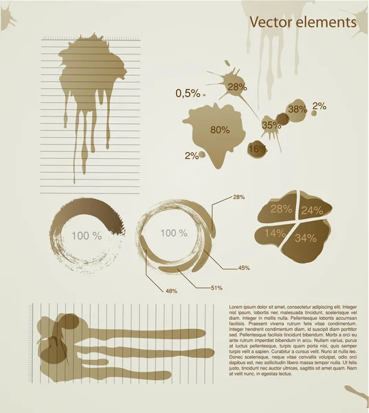 Zestaw Elementów Wektorowych Infographic — Wektor stockowy