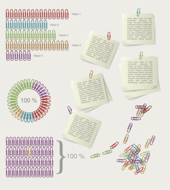 Infographic öğeleri koleksiyonu vektör
