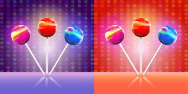 Lollypops of vector design clipart