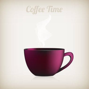 Bir fincan kahve. vektör illüstrasyonu