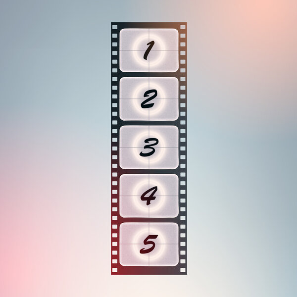 Film countdown. vector design.