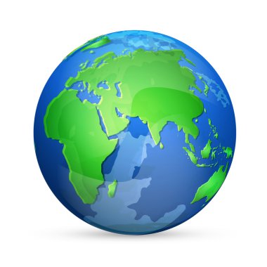 Earth icon, vector design clipart