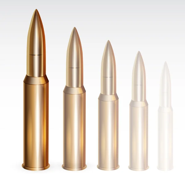 Bullets Progettazione Vettoriale — Vettoriale Stock