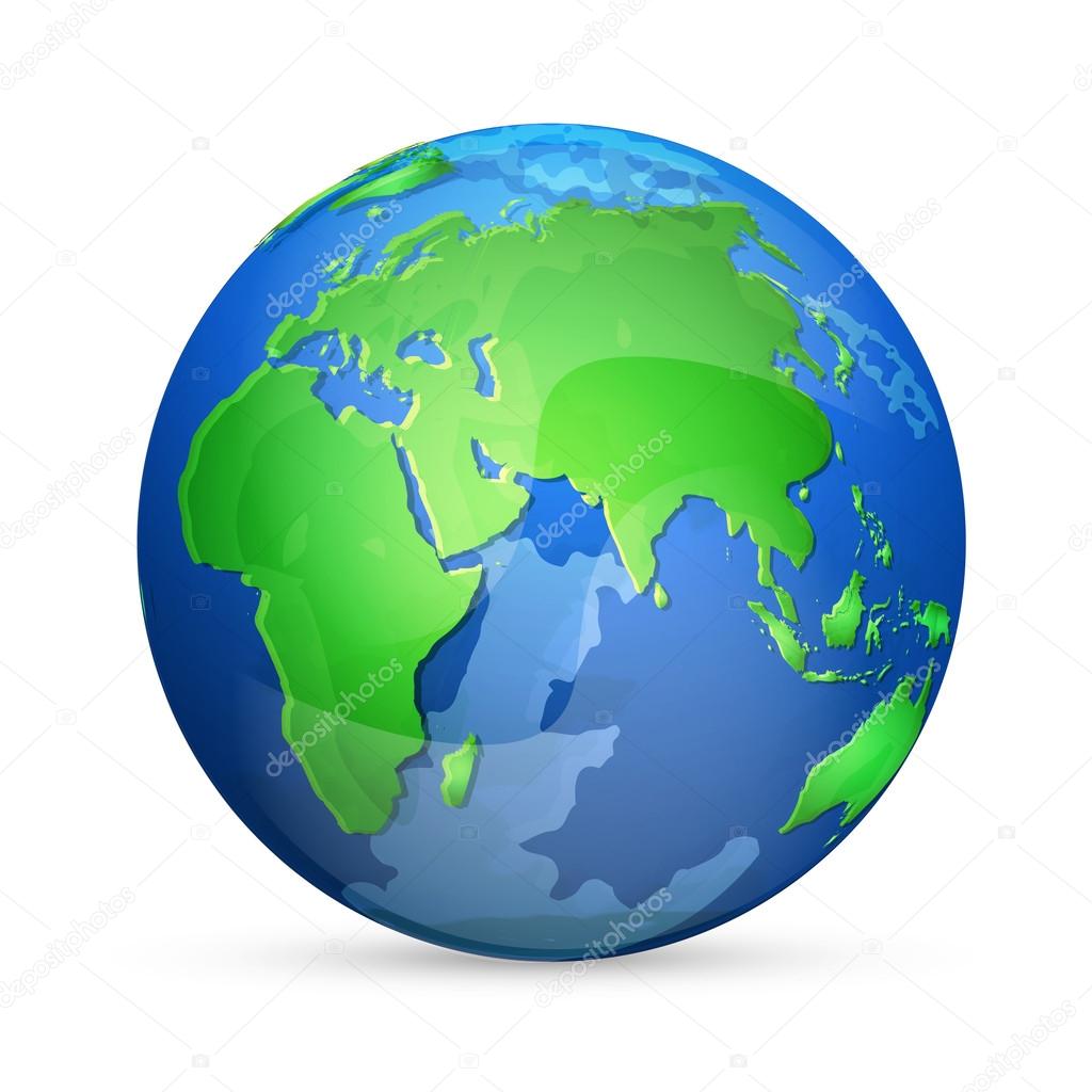 Earth icon, vector design