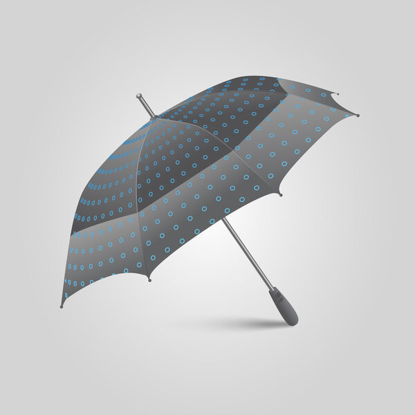 Vector illustration of a umbrella.
