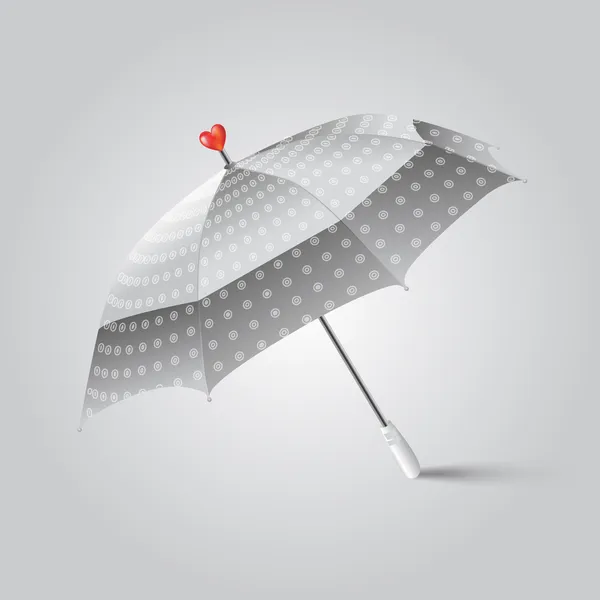 Vector Illustration Umbrella Heart — Stock Vector