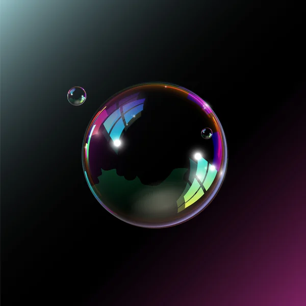 Soap Bubbles Black Background Vector Illustration Royalty Free Stock Illustrations