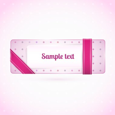 vektör web öğesi - pembe düğme