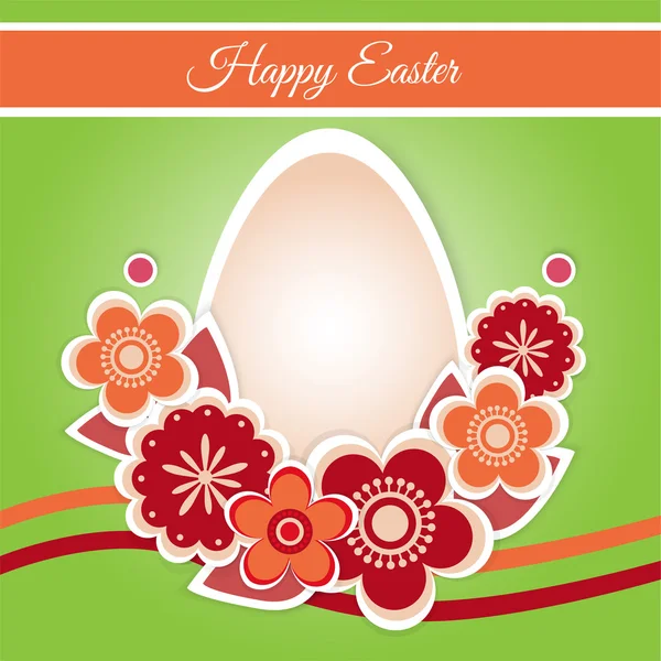 Happy Easter Card Vector Illustration — Stock Vector