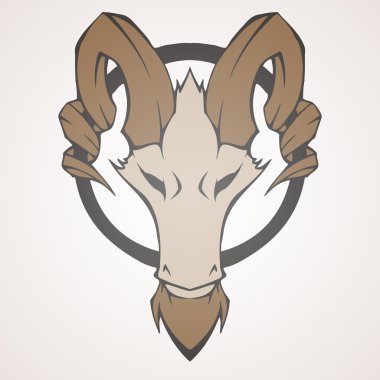 Mountain goat vector illustration clipart