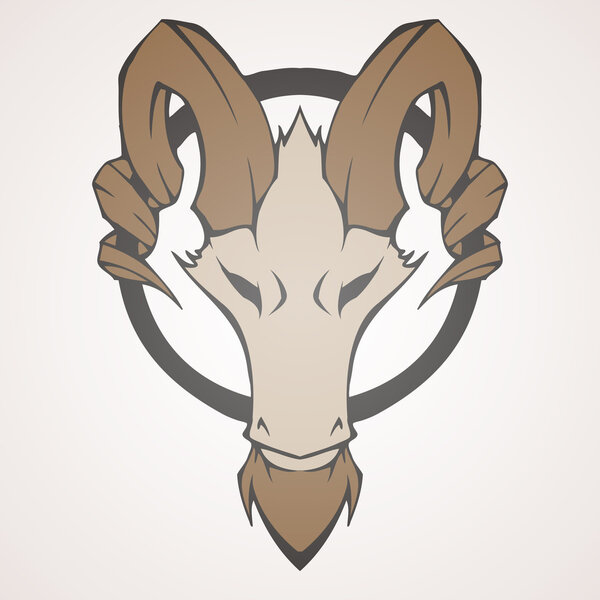 Mountain goat vector illustration