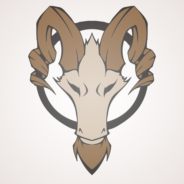 Mountain goat vector illustration