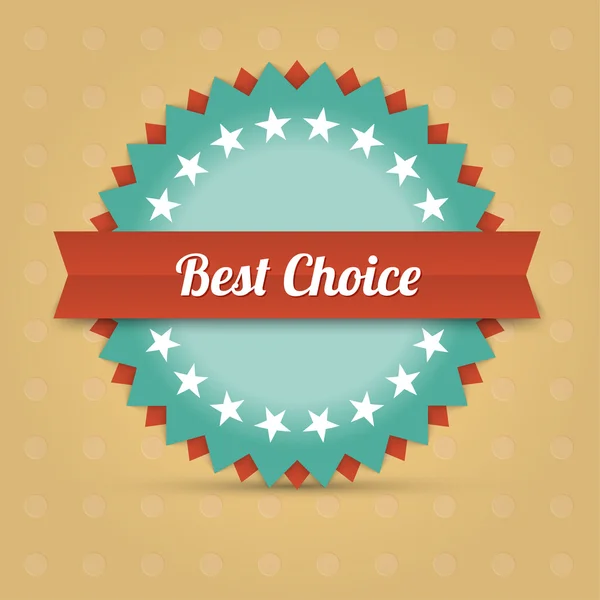 Vector Best Choice Label — Stock Vector