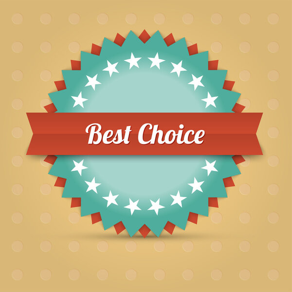 Vector best choice label