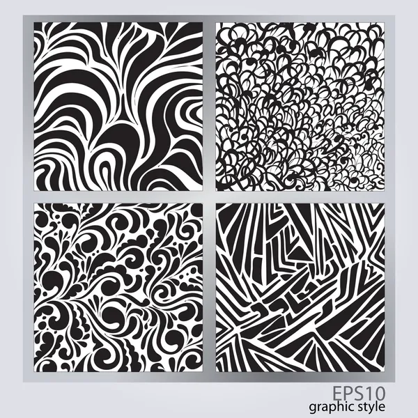 Vector Set Abstract Backgrounds — Stock Vector