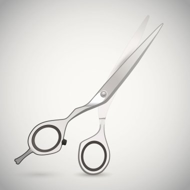 vector illustration of cutting scissors. clipart