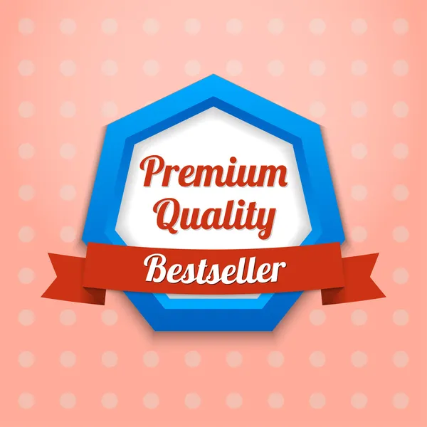 Qualità Premium Simbolo Distintivo — Vettoriale Stock