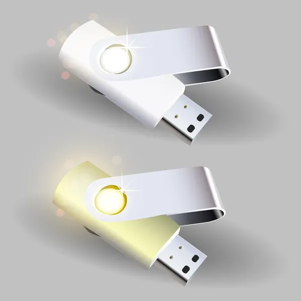 Flashdrives Vectorillustratie — Stockvector