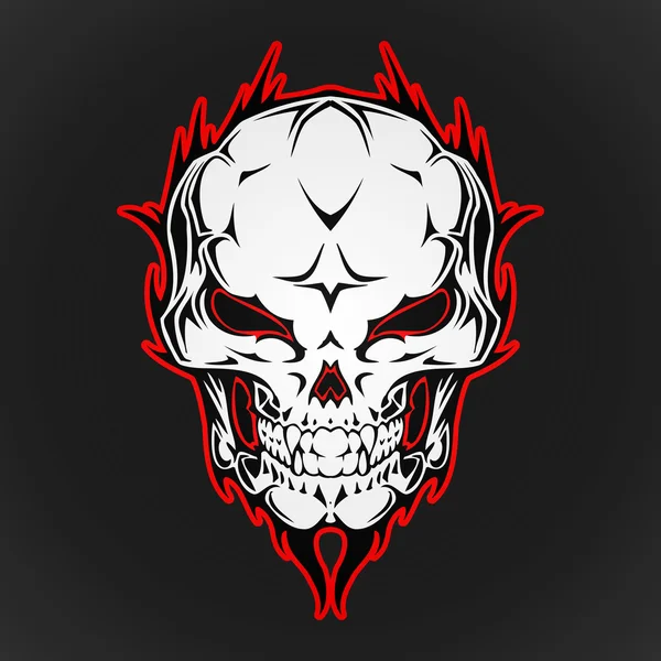 Diseño Vectorial Skull — Vector de stock