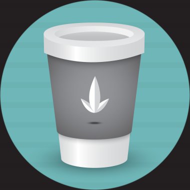 A coffee cup vector illustration clipart