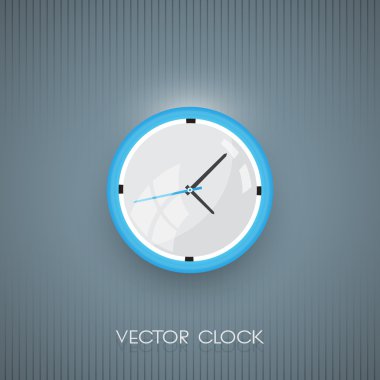 Vector wall clock icon clipart