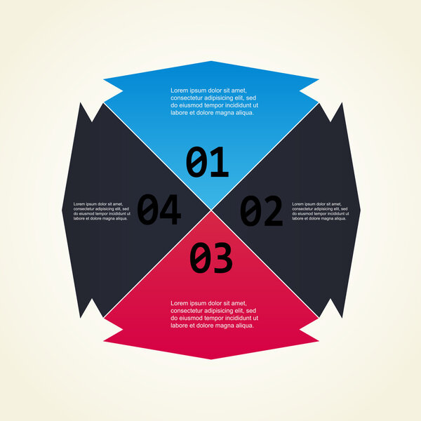 Numbering colors background, vector design