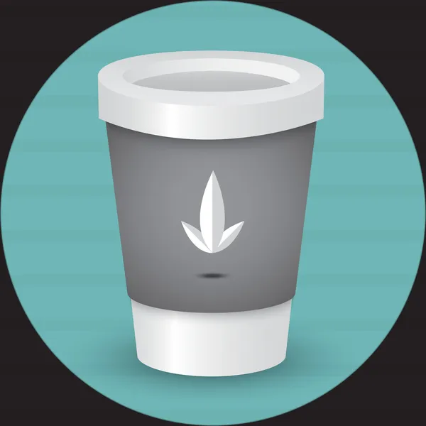 コーヒー カップのベクトル図 — ストックベクタ