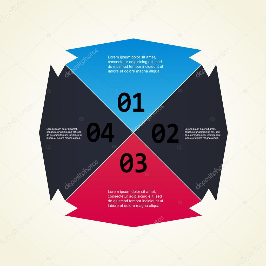 Numbering colors background, vector design