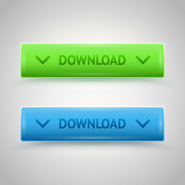 Загрузить веб-кнопки, векторный дизайн
