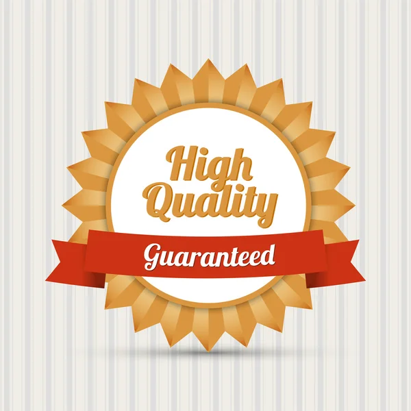 High Quality Badge Guaranteed — Stock Vector